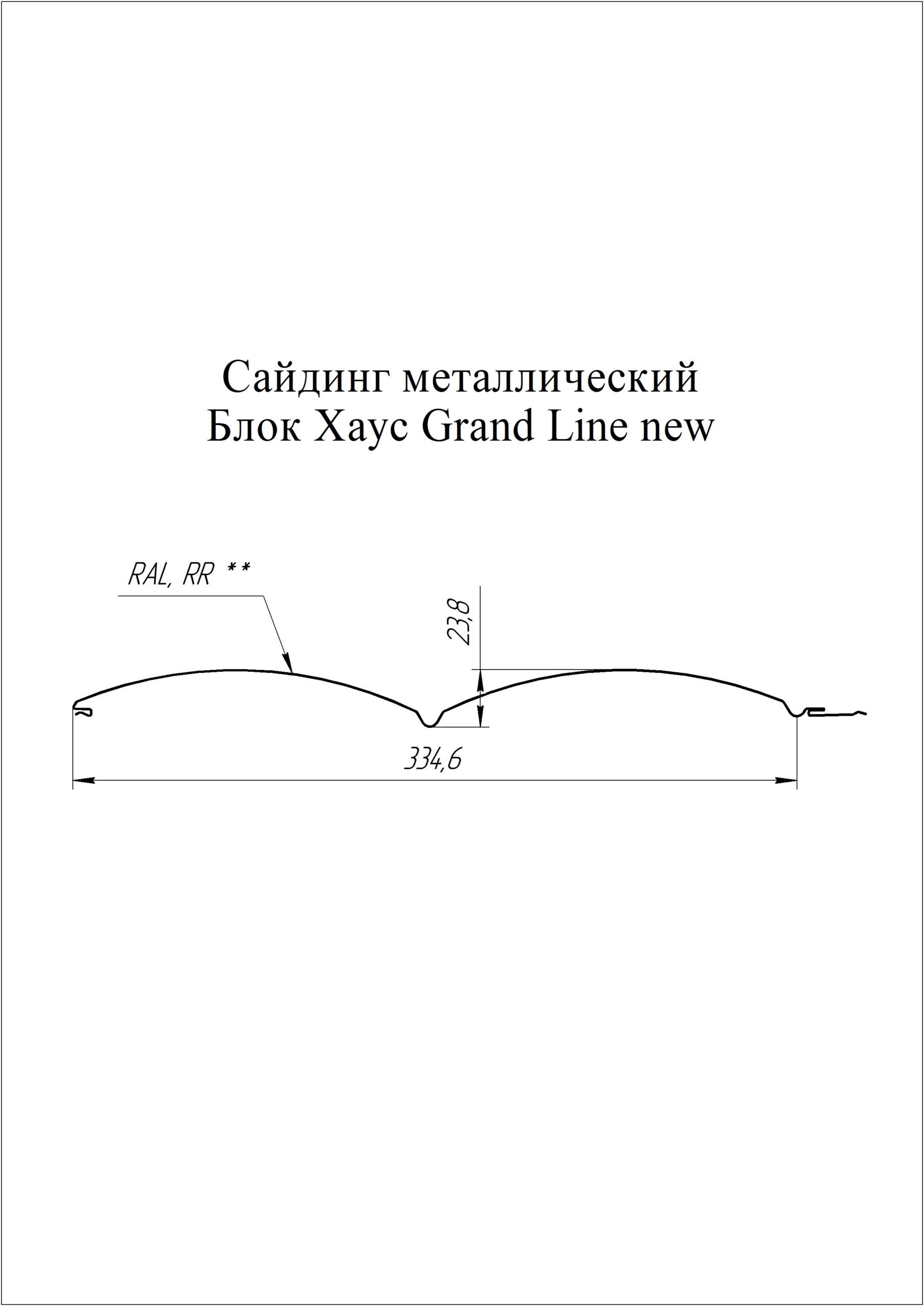 Металлический сайдинг «Блок-хаус» Grand Line — Интерпрофиль